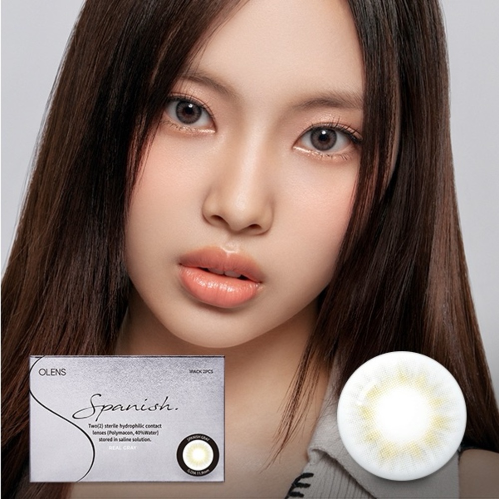 🩶 OLENS 1 Month Spanish Real Gray Lenses 🩶
